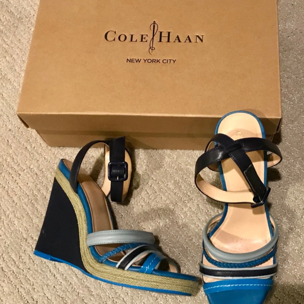 Cole Haan Nassau wedge sandals - Picture 2 of 2